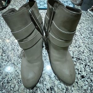 Gray booties from express